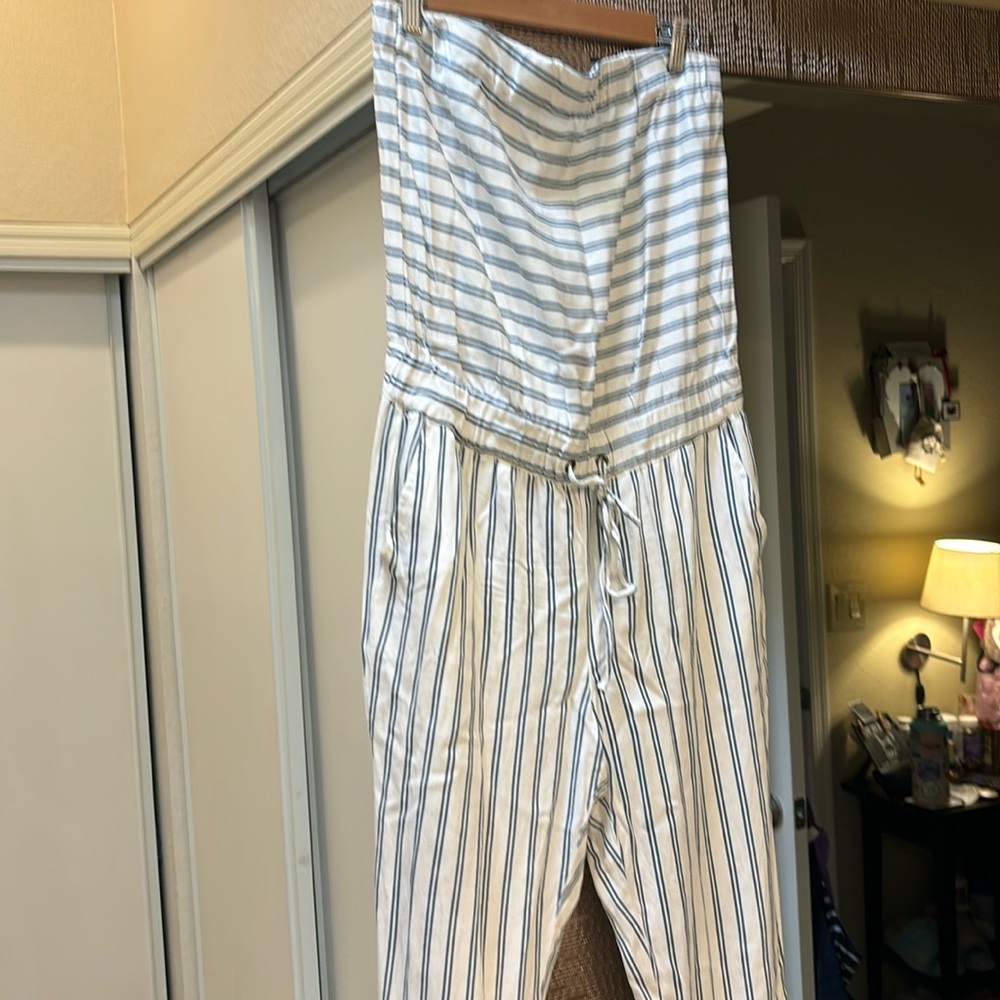 Vici Blue & White romper